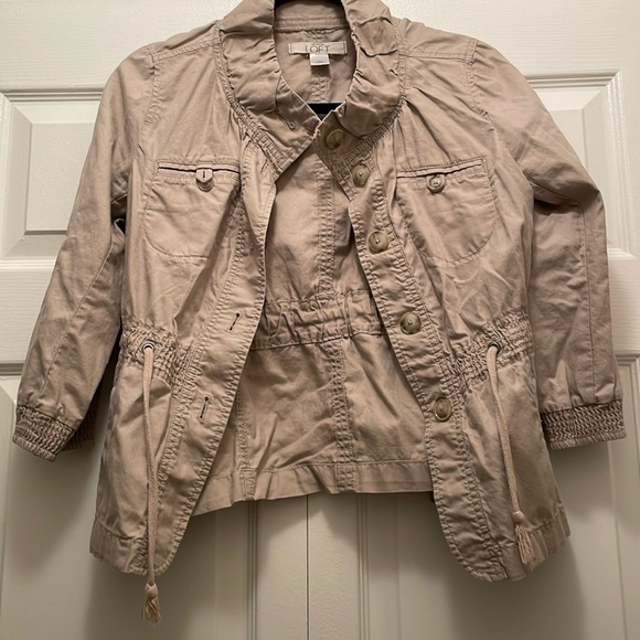 Women’s brown button up jacket with pockets - Picture 1 of 3